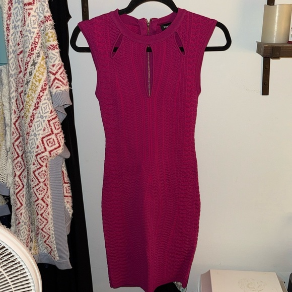 bebe Dresses & Skirts - bebe Magenta Midi Dress